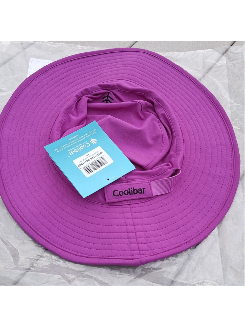 NWT Coolibar Brighton CR Violet Purple Bucket Hat S/M UPF 50+ Swim Outdoor Sun - Picture 4 of 7